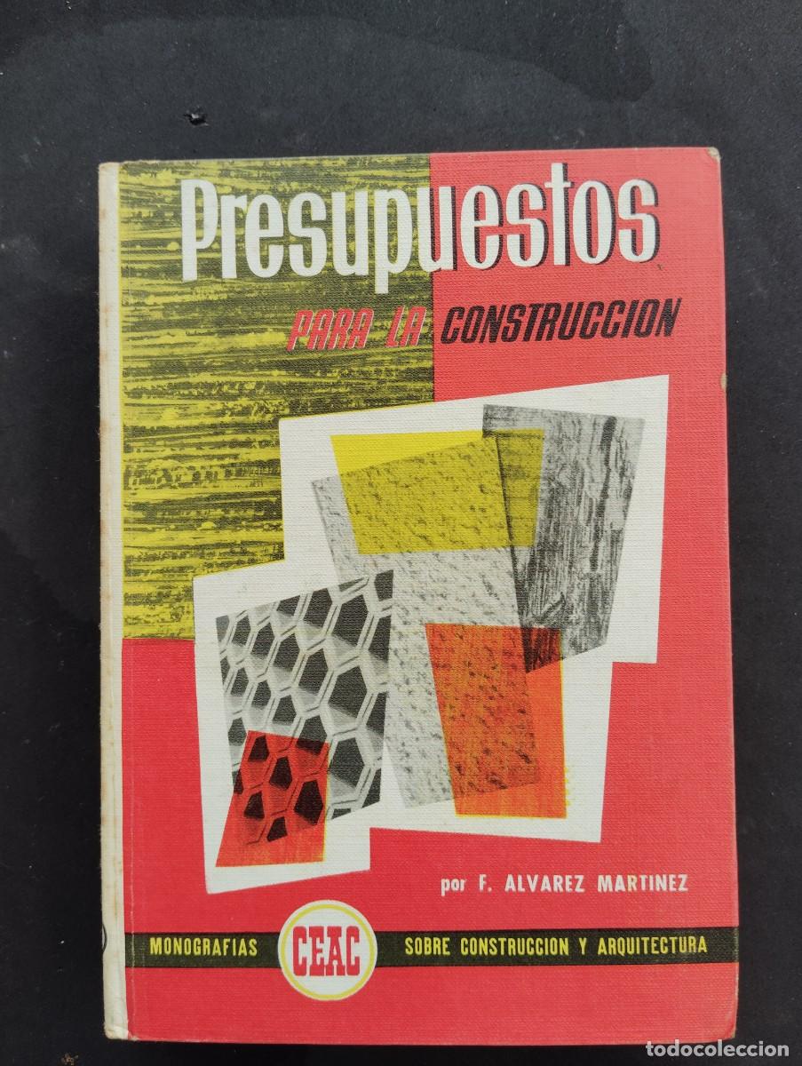 Libros de segunda mano: CEAC EDICIONES. PRESUPUESTOS PARA LA CONSTRUCCI&Oacute;N