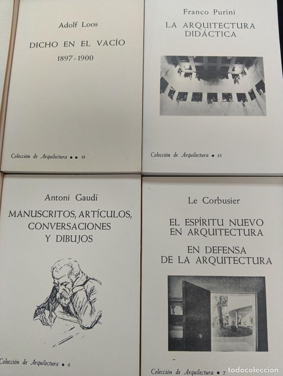 Libros de segunda mano: 7 libros de &rdquo;Colecci&oacute;n de Arquitectura&rdquo; - Foto 3