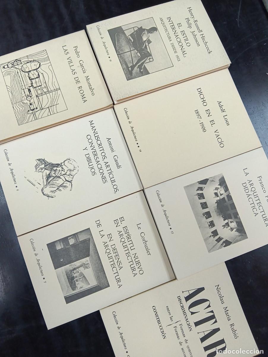Libros de segunda mano: 7 libros de &rdquo;Colecci&oacute;n de Arquitectura&rdquo;