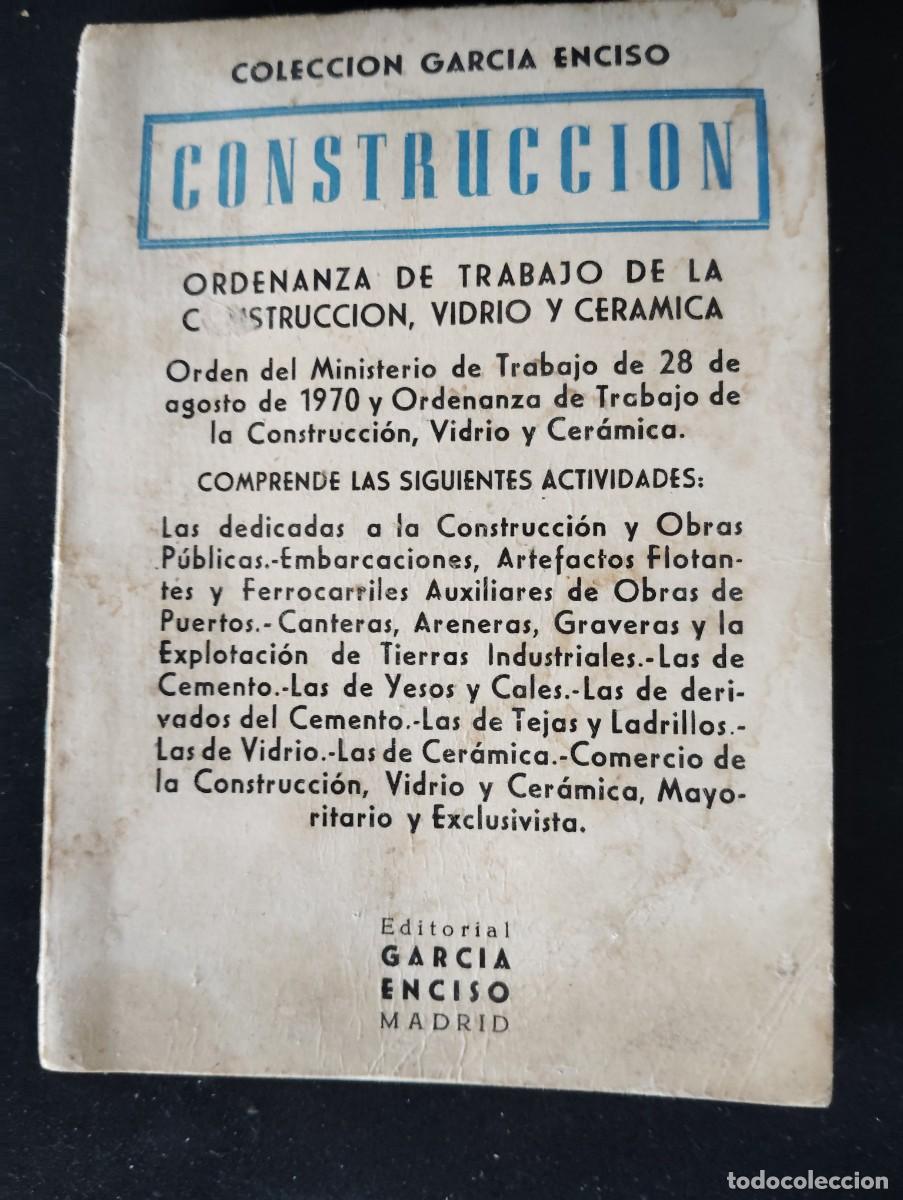 Libros de segunda mano: CONSTRUCCI&Oacute;N. ORDENANZA DE LA CONSTRUCCI&Oacute;N