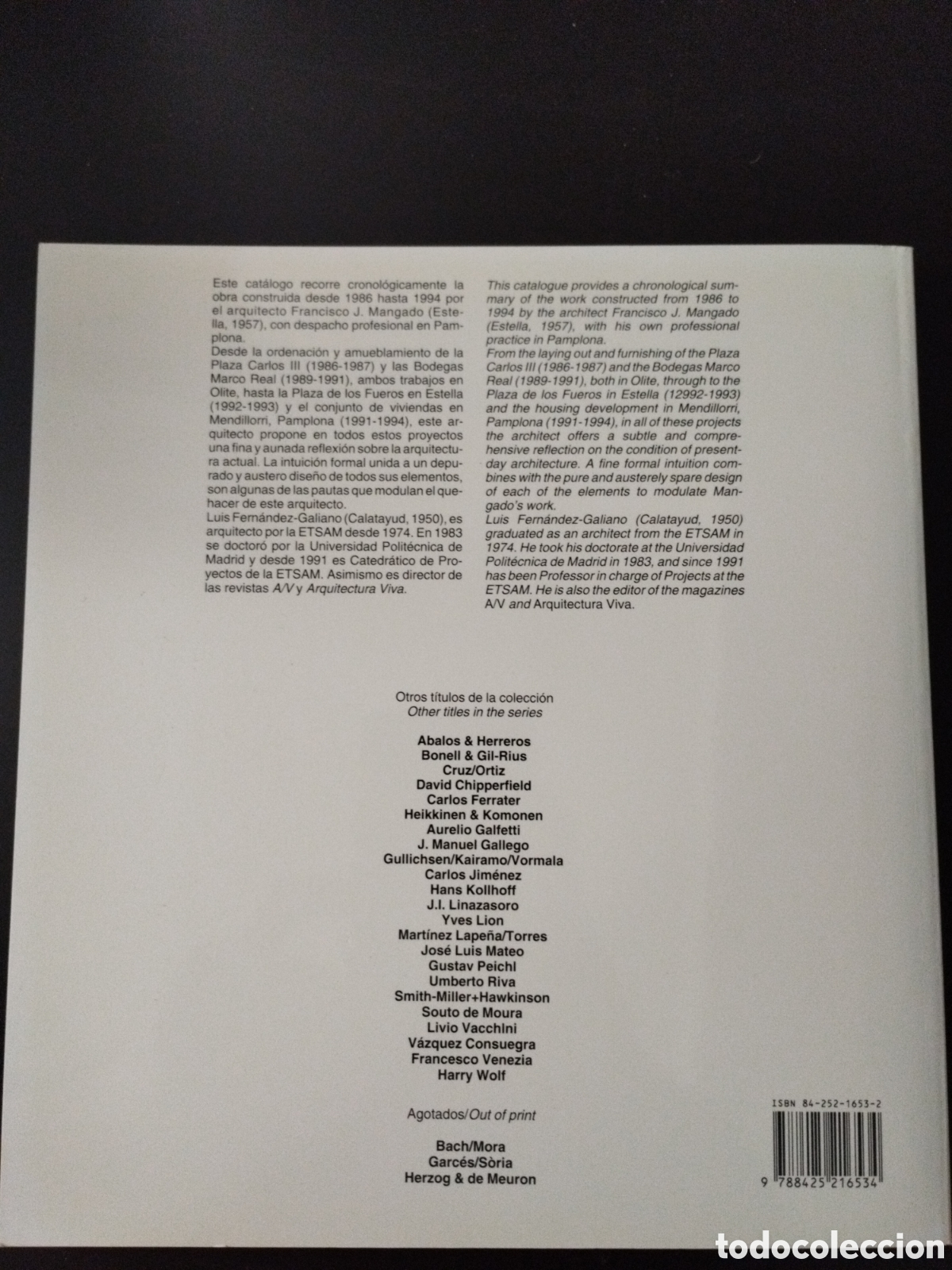 Libros de segunda mano: Francisco Mangado - cat&aacute;logo libro - Foto 2