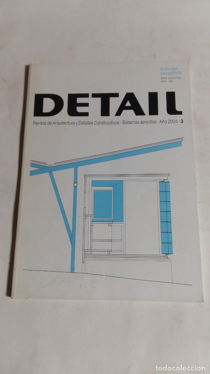 Libros de segunda mano: Revista de Arquitectura y Detalles Constructivos, Sistemas Sencillos, N&deg;3, A&ntilde;o 2004