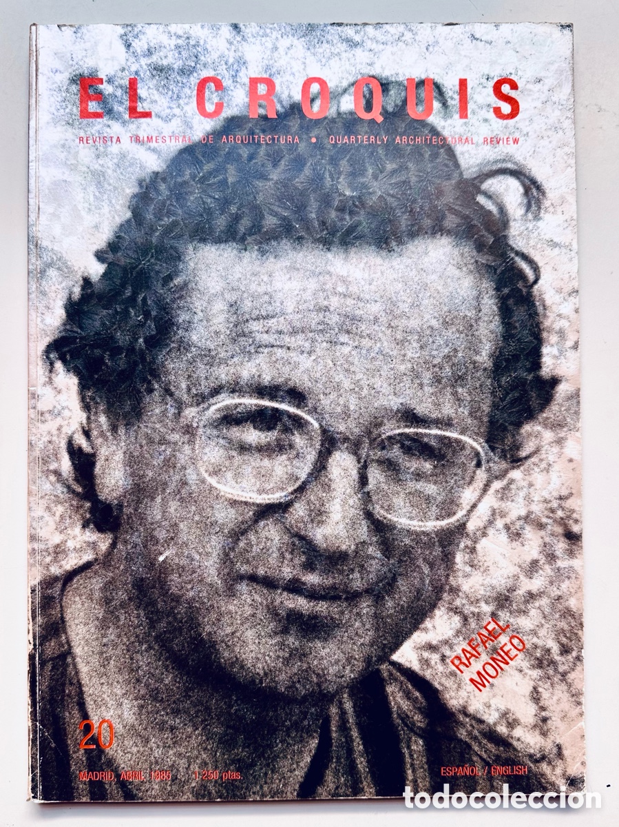 Libros de segunda mano: RAFAEL MONEO EL CROQUIS. NUMERO 20. ABRIL 1985.