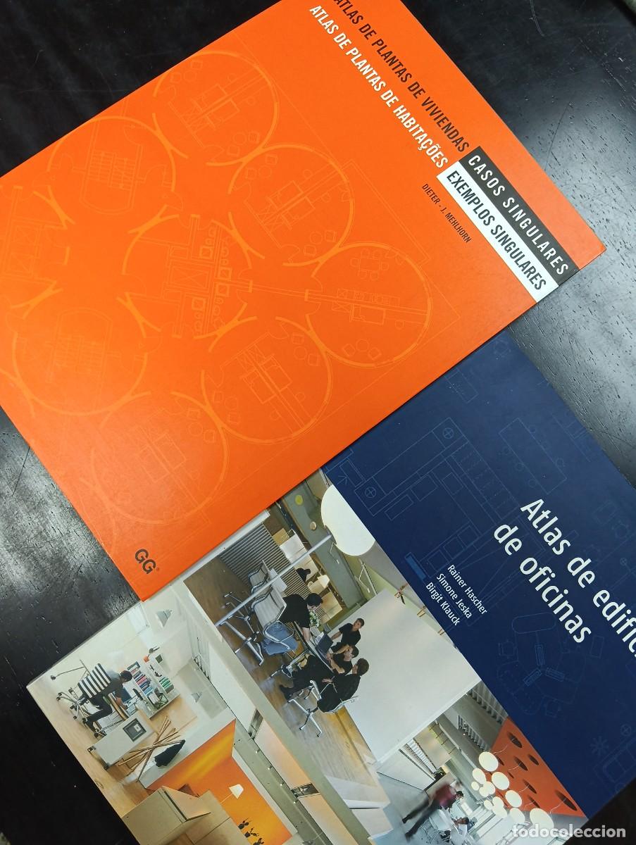 Libros de segunda mano: Atlas de plantas de viviendas, y Atlas de edificios de oficinas