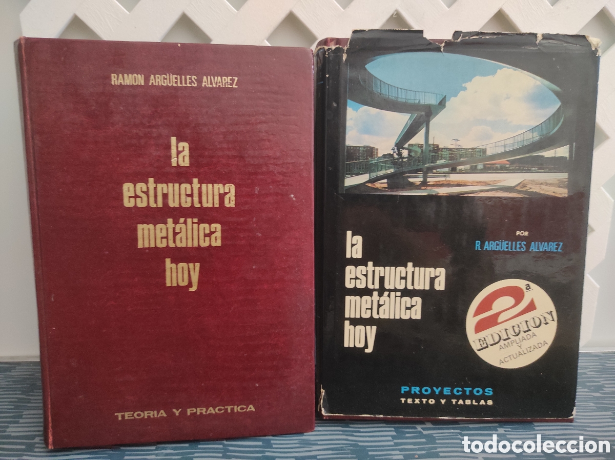 Libros de segunda mano: La estructura met&aacute;lica hoy. Proyectos, Texto, tablas Teor&iacute;a y pr&aacute;ctica - Arg&uuml;elles &Aacute;lvarez. 2 Tomos