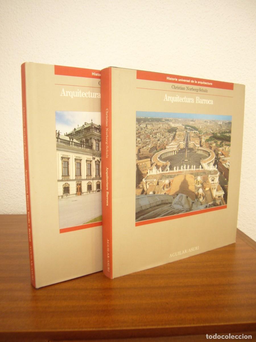 Libros de segunda mano: ARQUITECTURA BARROCA + BARROCA TARD&Iacute;A Y ROCOC&Oacute; (AGUILAR, 1989) CHRISTIAN NORBERG-SCHULZ