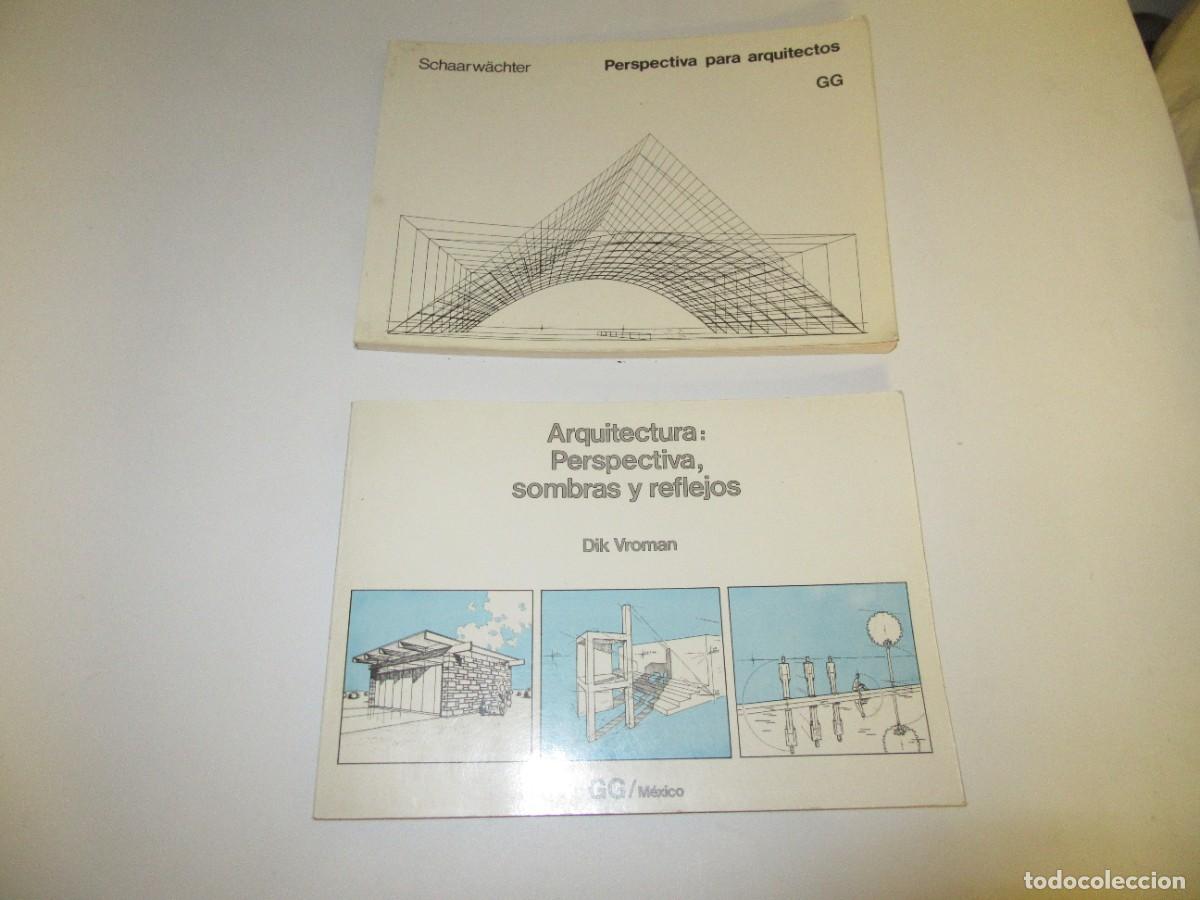Libros de segunda mano: Lote libros arquitectura perspectiva y sombras