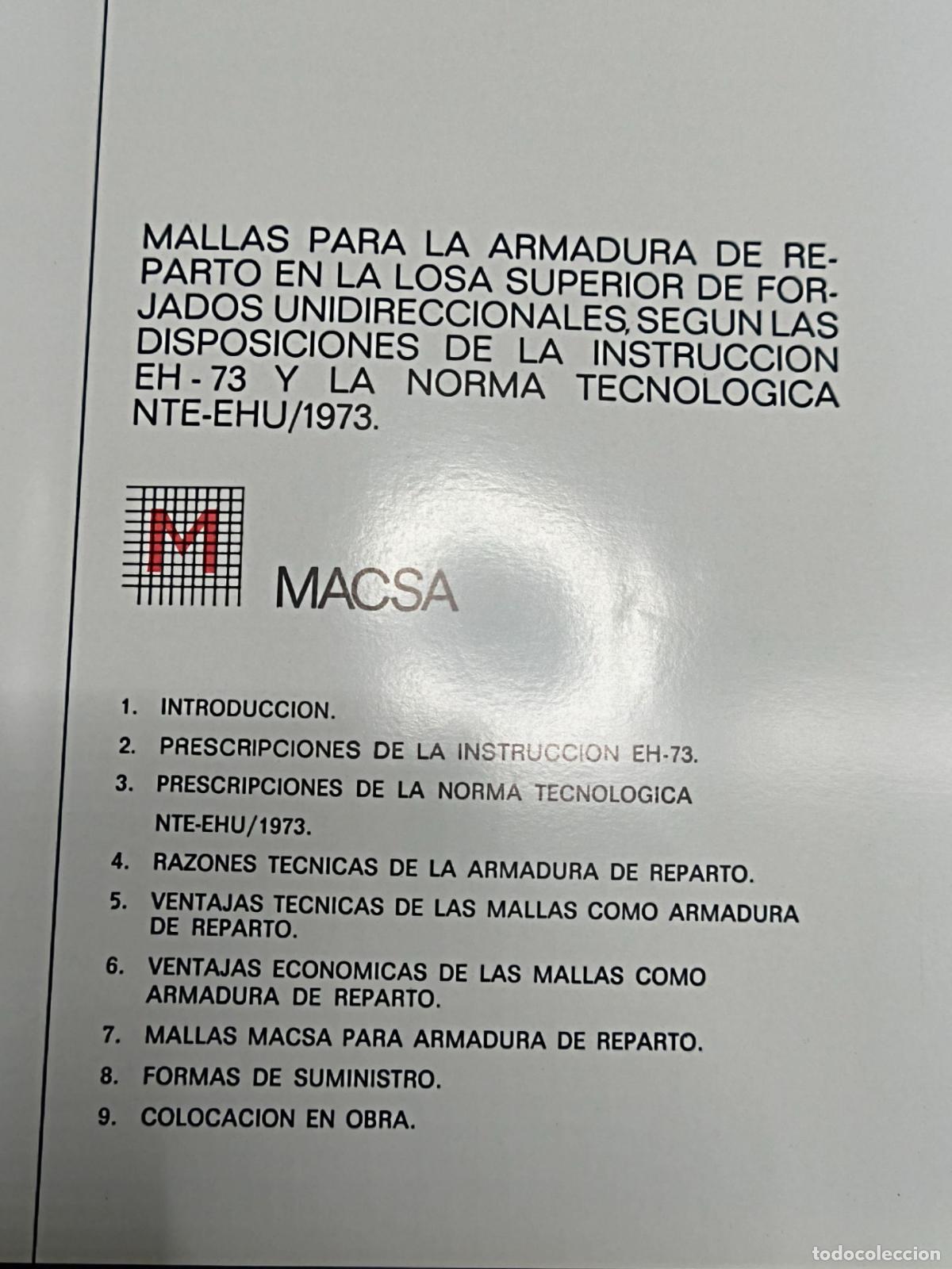 Libros de segunda mano: Mallas de acero para la construccion - Macsa - Foto 2