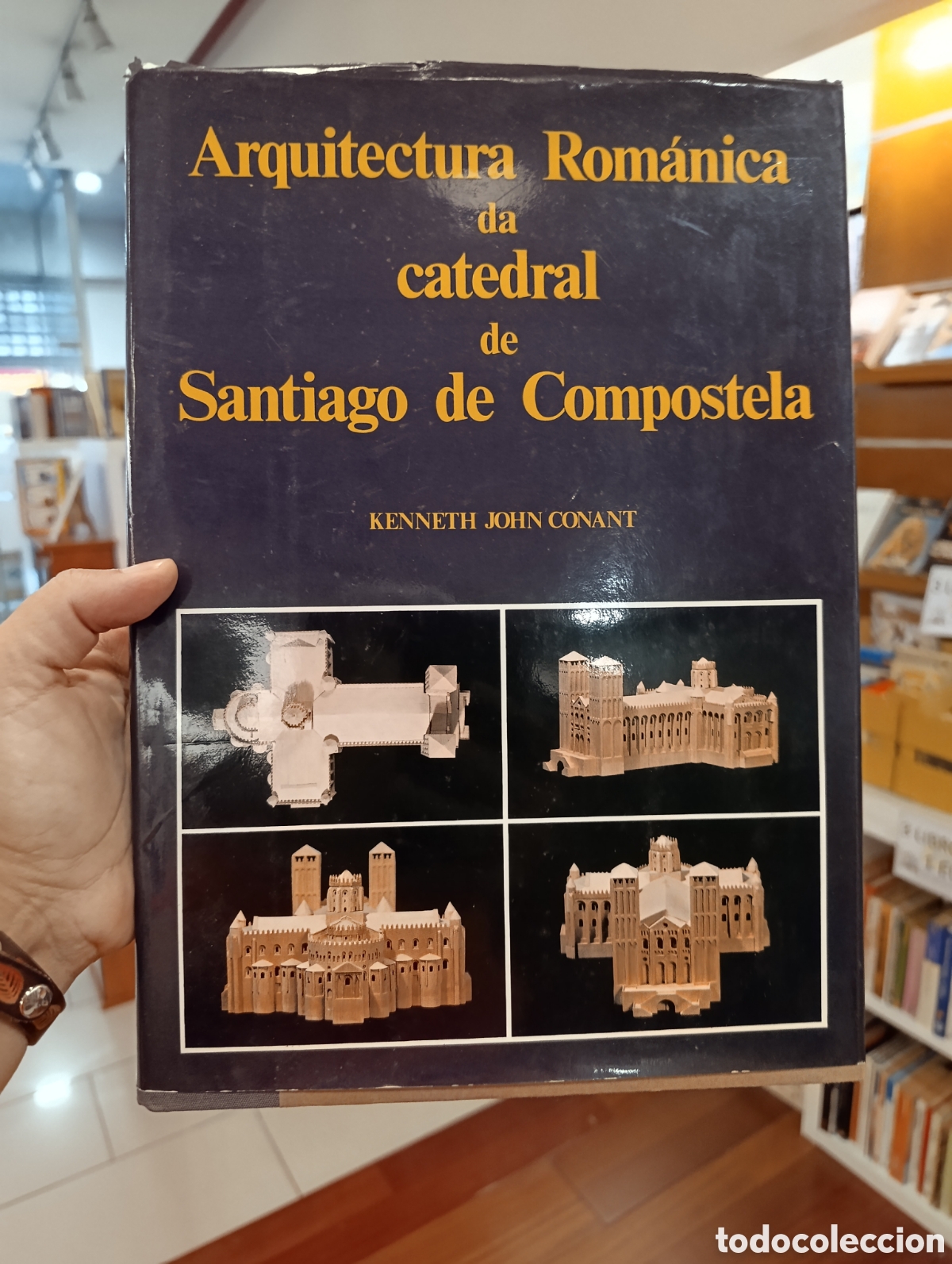 Libros de segunda mano: Arquitectura Rom&aacute;nica da Catedral de Santiago de Compostela.- Kenneth John Conant.