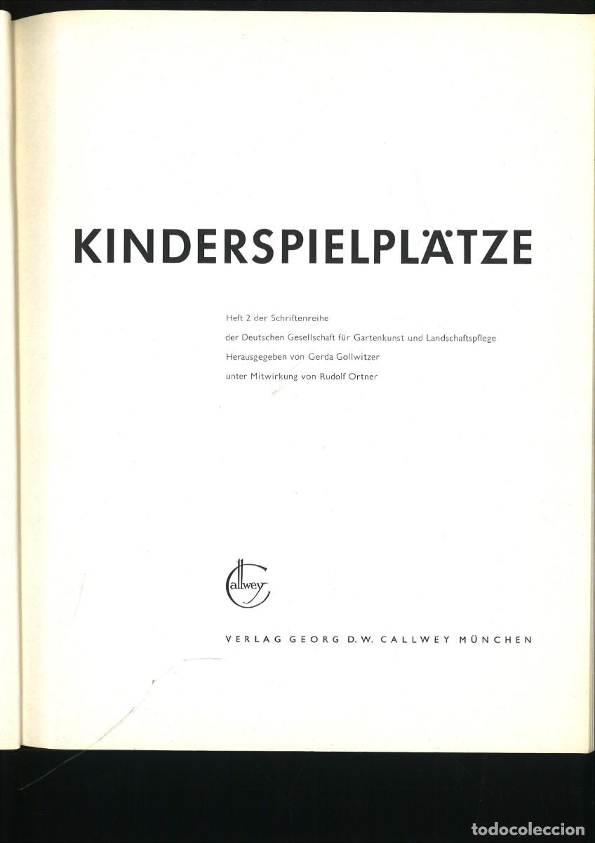 Libros de segunda mano: KINDERSPIELPL&Auml;TZE. Varios
