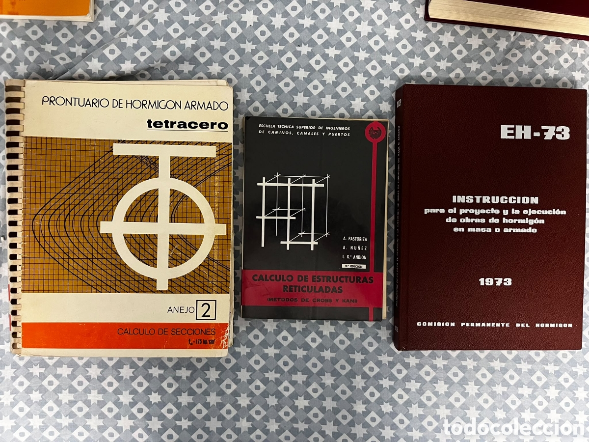 Libros de segunda mano: Lote 3 Manuales C&aacute;lculo de Estructuras y Hormig&oacute;n Armado (A&ntilde;os 70-80)