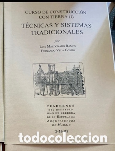 Libros de segunda mano: CURSO DE CONSTRUCCI&Oacute;N CON TIERRA (1) T&Eacute;CNICAS Y SISTEMAS TRADICIONALES.