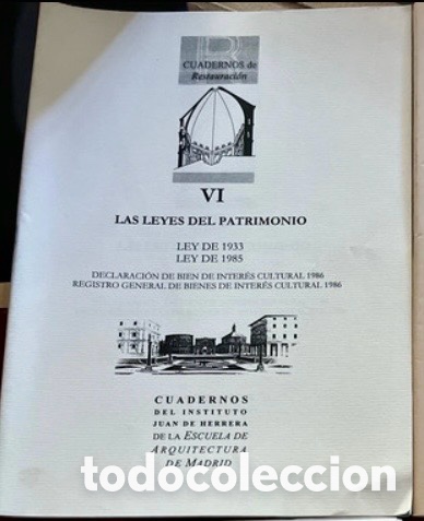 Libros de segunda mano: VI LAS LEYES DEL PATRIMONIO.