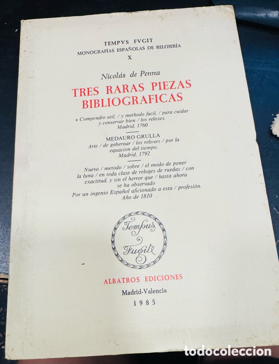 Libros de segunda mano: Tres raras piezas bibliogr&aacute;ficas Nicol&aacute;s de Penna