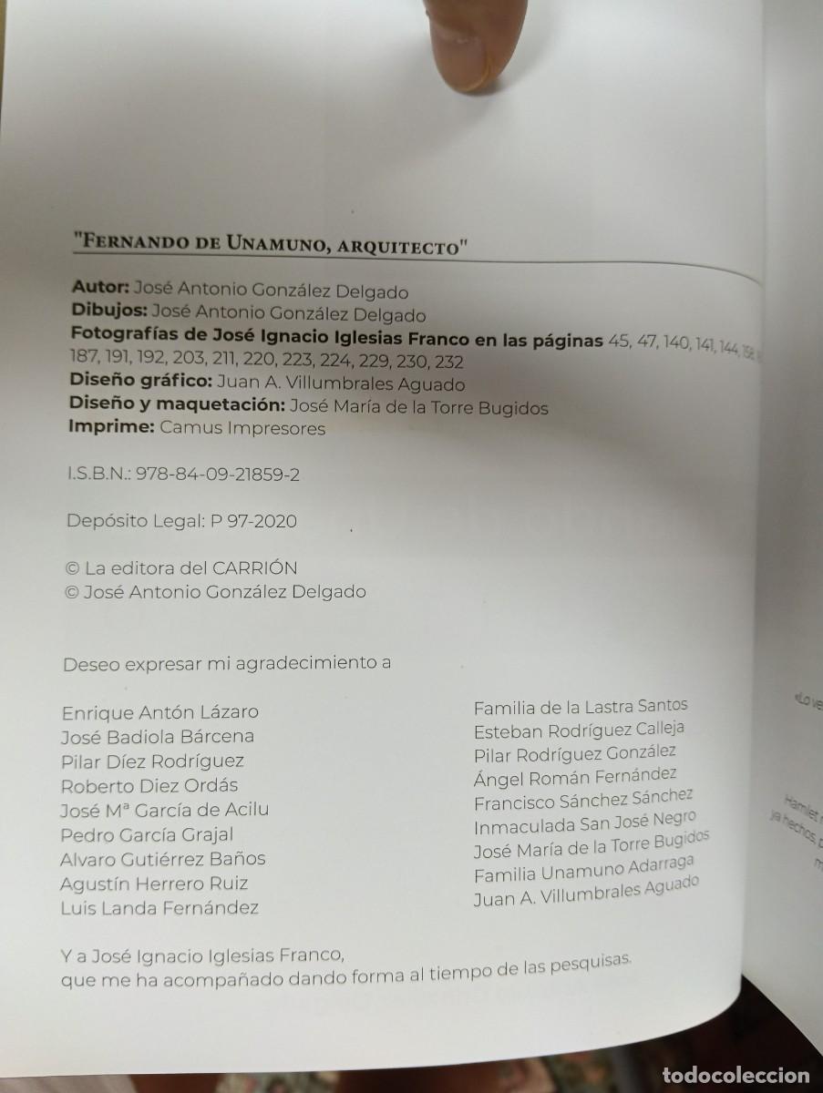 Libros de segunda mano: Fernando de Unamuno, arquitecto - Foto 5