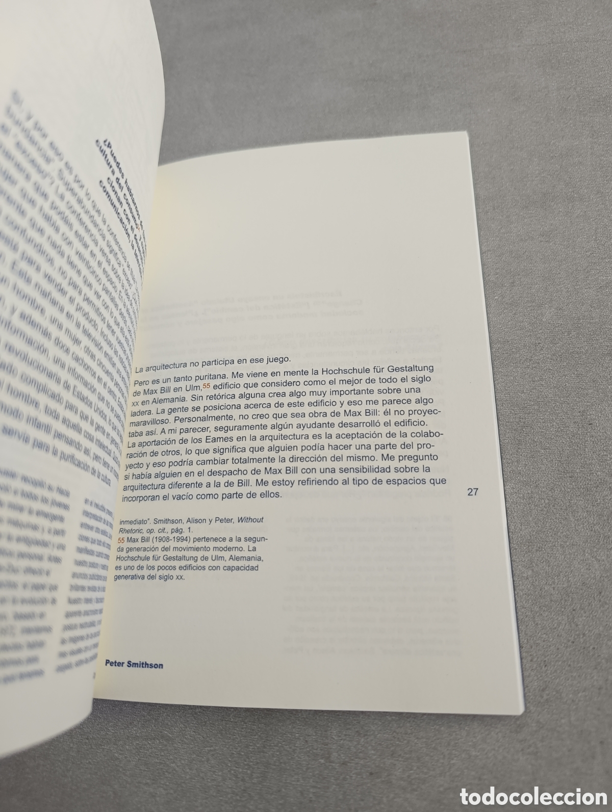 Libros de segunda mano: Peter Smithson. Conversaciones con estudiantes. - Foto 7