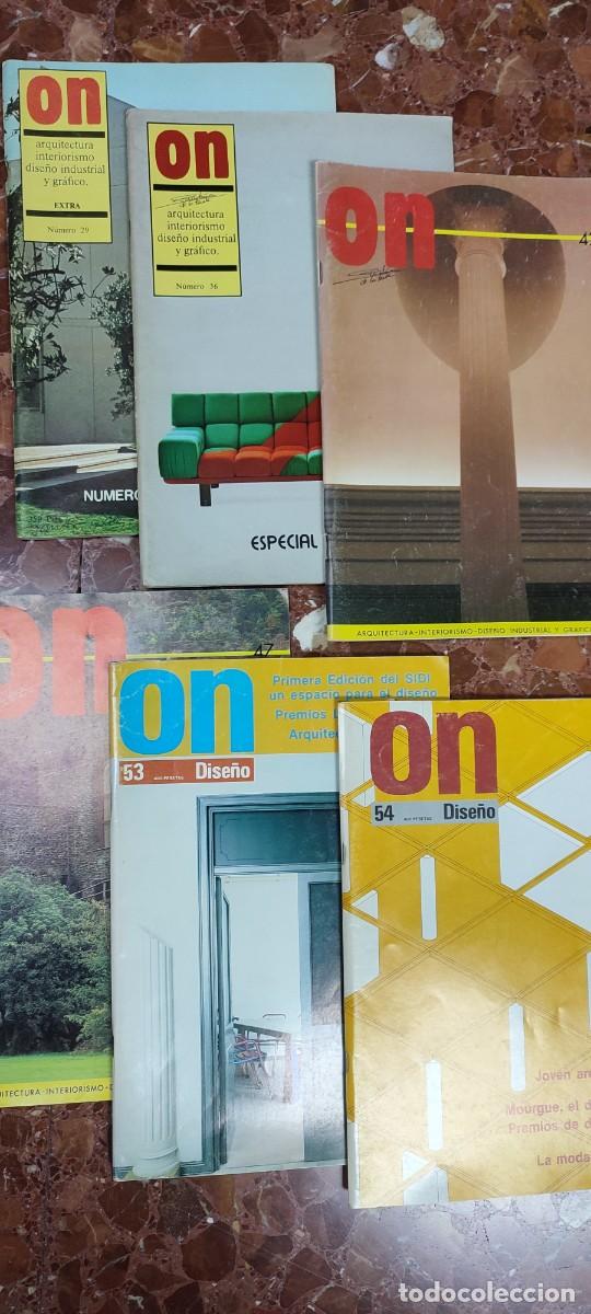 Libros de segunda mano: Revistas arquitectura. Revista ON / ON Dise&ntilde;o: 29, 36, 42, 47, 53 y 54.