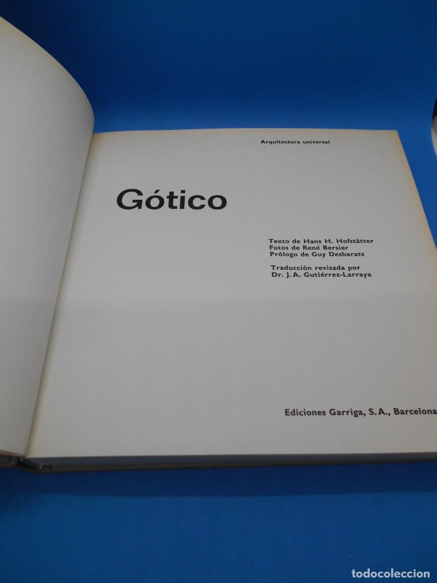 Libros de segunda mano: G&oacute;tico. Arquitectura universal. Ediciones Garriga - Foto 2