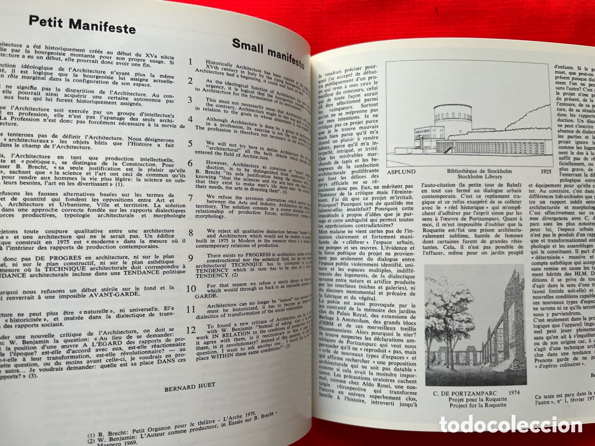 Libros de segunda mano: Book Rational Architecture / Architecture Rationnelle - Foto 10