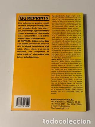 Libros de segunda mano: Aprendiendo de Las Vegas, Robert Venturi, Editorial CC - Foto 2