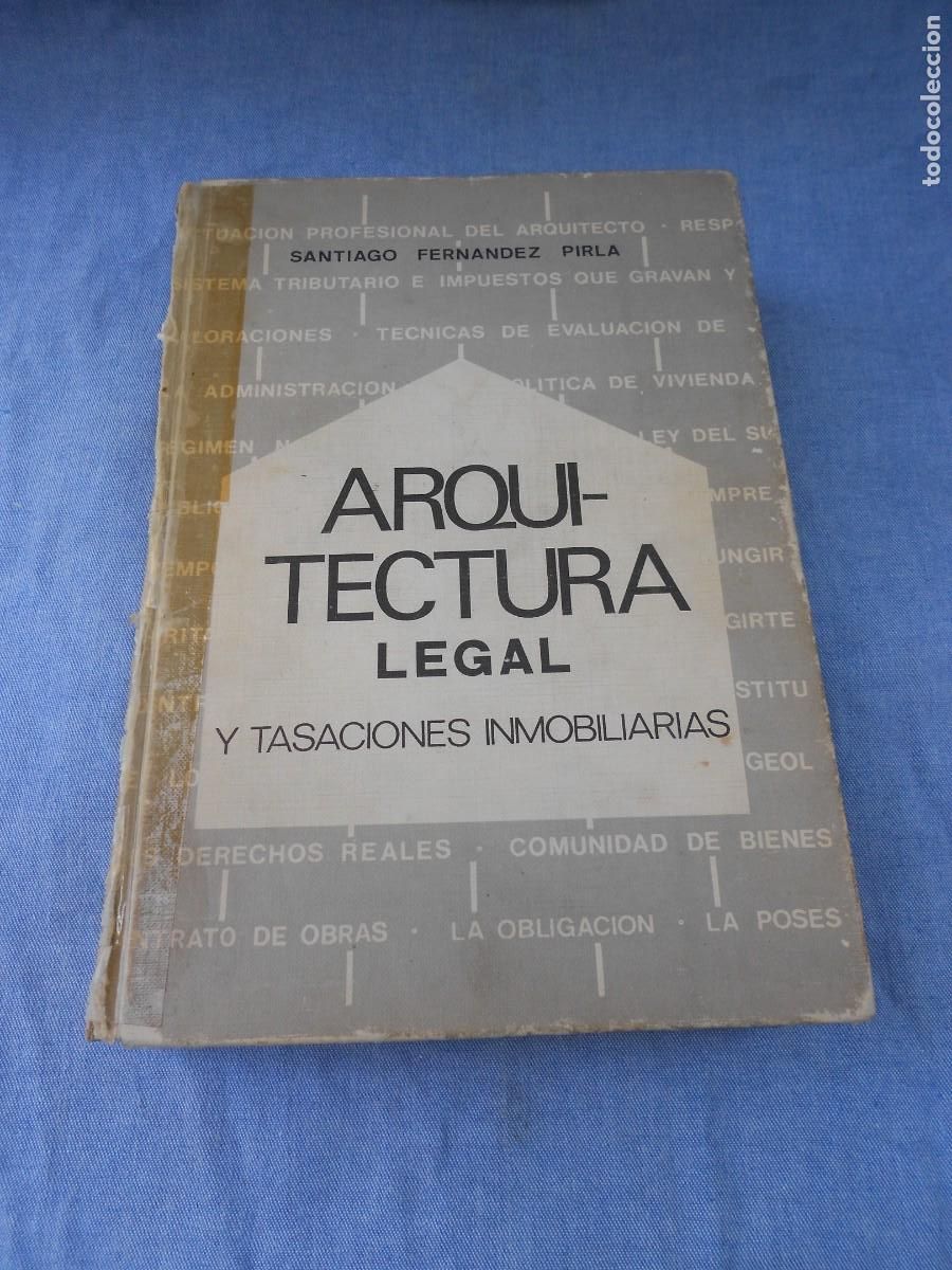 Libros de segunda mano: ARQUITECTURA LEGAL Y TASACIONES INMOBILIARIAS