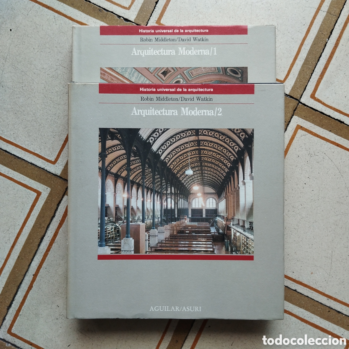 Libros de segunda mano: ARQUITECTURA MODERNA ROBIN MIDDLETON DAVID WATKIN AGUILAR ASURI 2 VOL. HISTORIA UNIVERSAL