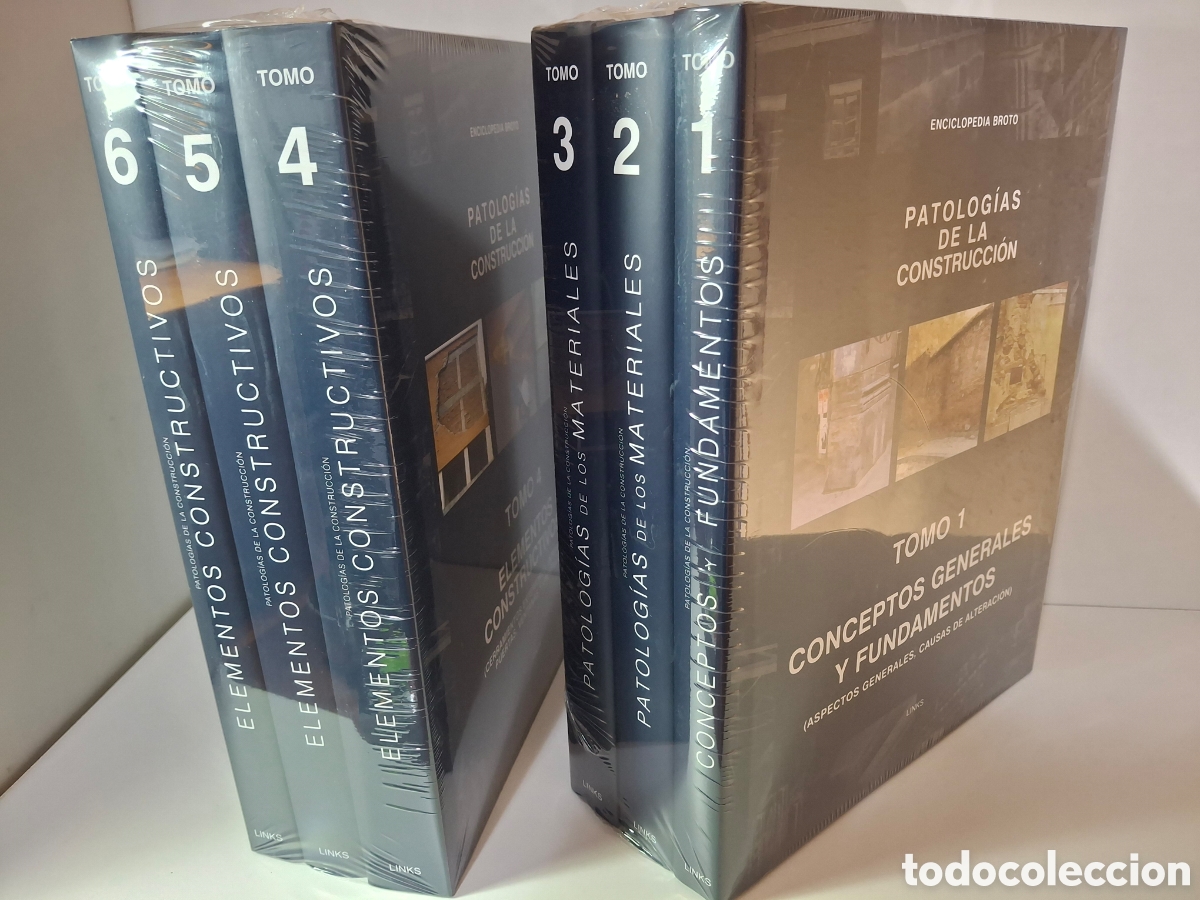 Libros de segunda mano: PATOLOGIAS DE LA CONSTRUCCION, 6 TOMOS + CD, ENCICLOPEDIA BROTO, NUEVOS, LINKS, 2006