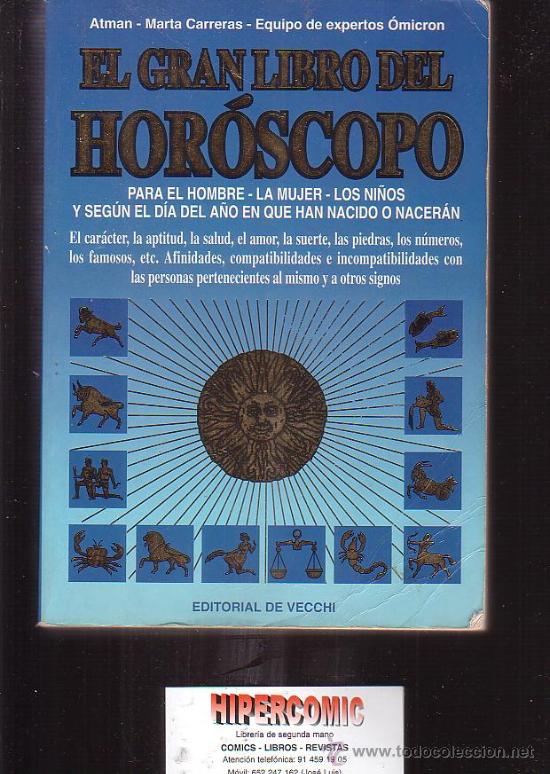 Libros de segunda mano: EL GRAN LIBRO DEL HOROSCOPO -edita : DE VECCHI 1996 - Foto 1