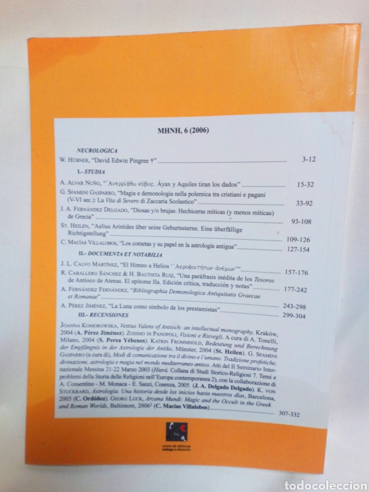 Libros de segunda mano: MHNH Vol 6 (2006) - Foto 2