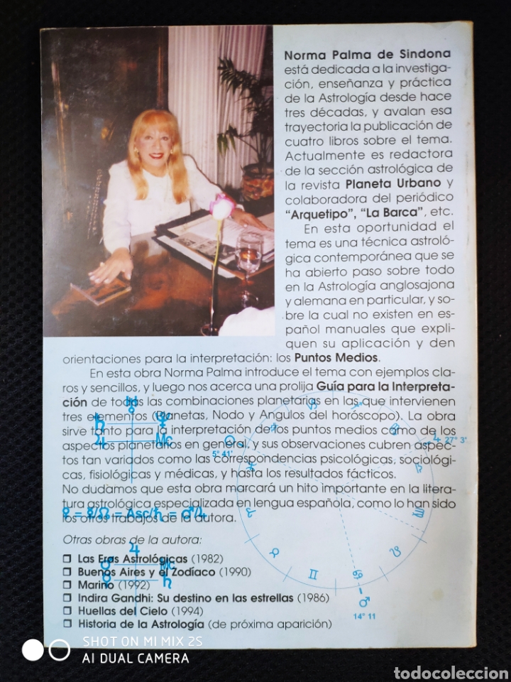 Libros de segunda mano: PUNTOS MEDIOS EN ASTROLOGIA. PALMA DE SIDONA, NORMA. SOLARIS. LA PRENSA MÉDICA ARGENTINA, 2000 - Foto 2 - 303862633