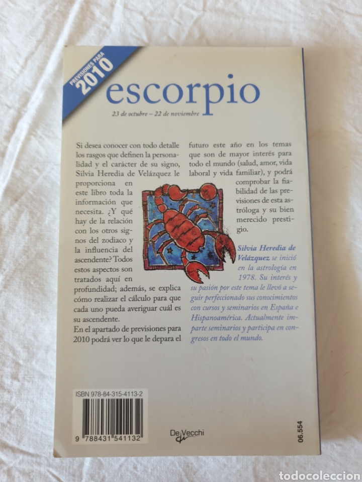 Libros de segunda mano: Escorpio. Caracter, suerte y amor. Edit. De Vecchi. - Foto 2