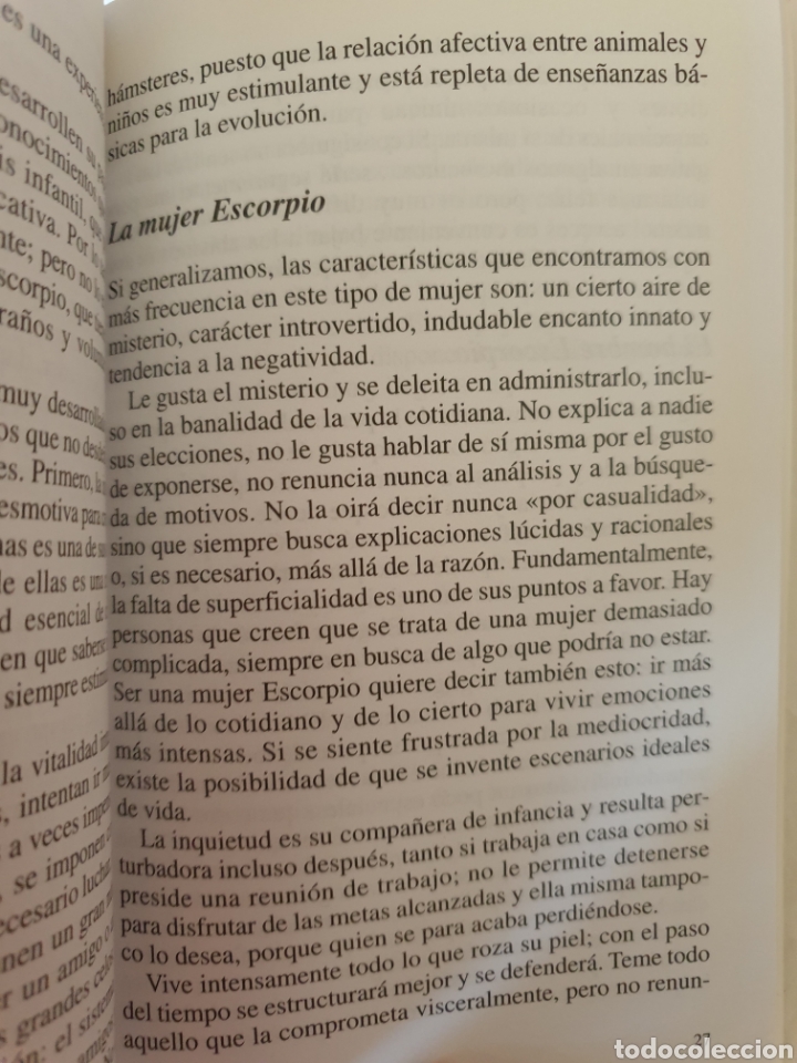 Libros de segunda mano: Escorpio. Caracter, suerte y amor. Edit. De Vecchi. - Foto 4