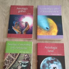 Libros de segunda mano: LOTE 4 LIBROS ASTROLOGIA, GRÁFICA, LUNAR, FENOMENO OVNI ASTRONOMIA RBA