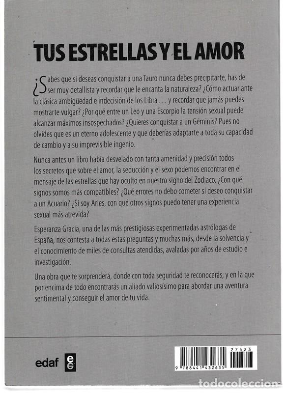 Libros de segunda mano: TUS ESTRELLAS Y EL AMOR ESPERANZA GRACIA - Foto 2