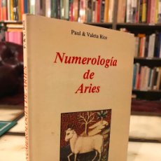 Libros de segunda mano: NUMEROLOGÍA DE ARIES. PAUL & VALETA RICE. PEDIDO MÍNIMO 5€