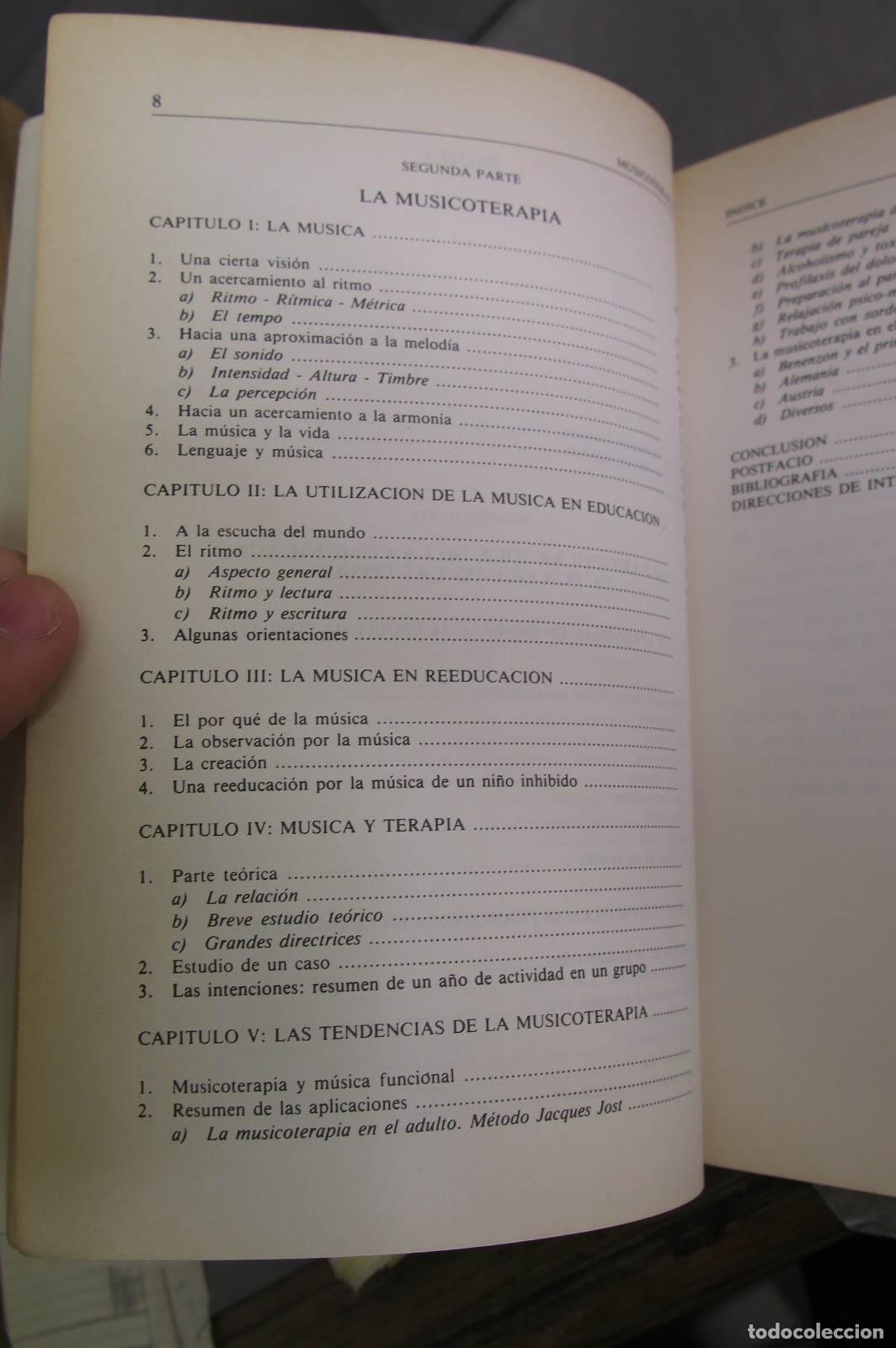 Libros de segunda mano: Musicoterapia. Ducourneau - Foto 3