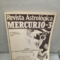 Libros de segunda mano: REVISTA ASTROLÓGICA MERCURIO-3, NUM. 9: CUARTO TRIMESTRE 1988