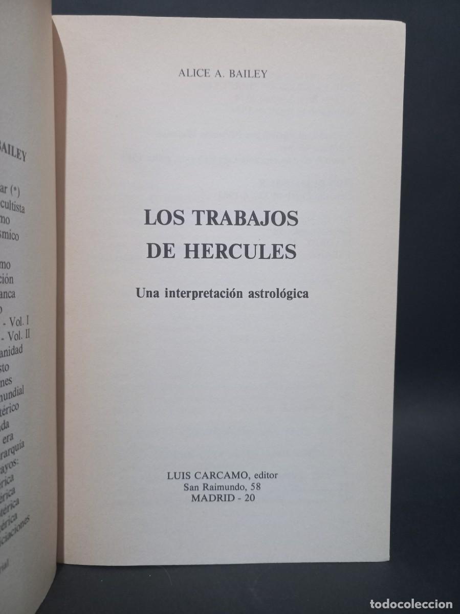 Libros de segunda mano: ALICE A. BAILEY - LOS TRABAJOS DE HERCULES - 1983 - Foto 3