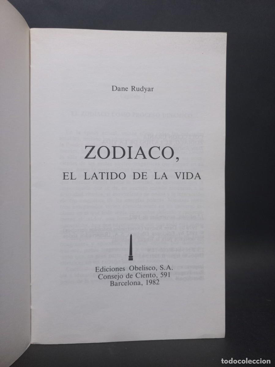 Libros de segunda mano: DANE RUDYAR - ZOD&Iacute;ACO - 1982 - Foto 2