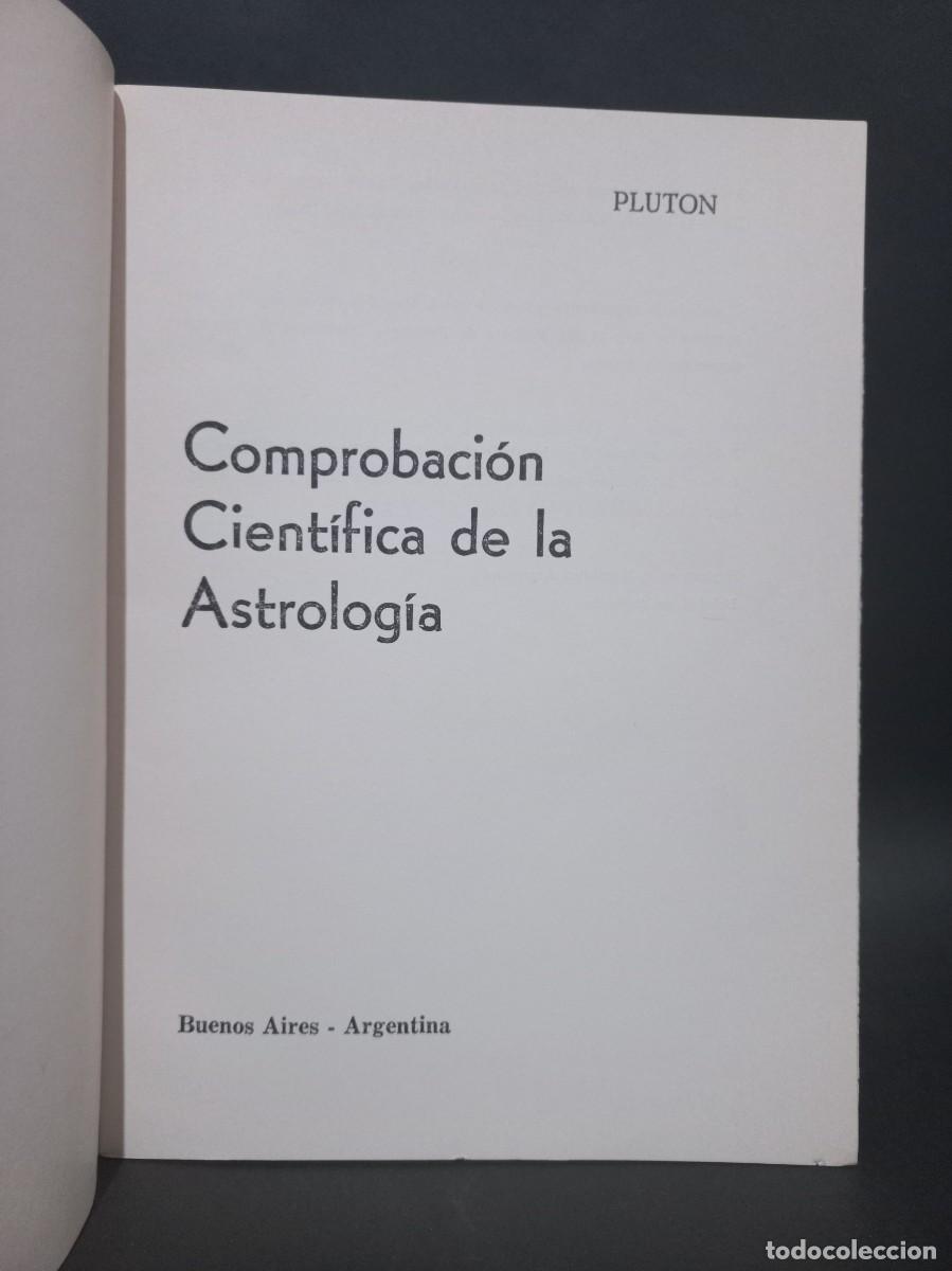Libros de segunda mano: PLUT&Oacute;N - COMPROBACI&Oacute;N CIENTIFICA DE LA ASTROLOG&Iacute;A - 1965 - Foto 2