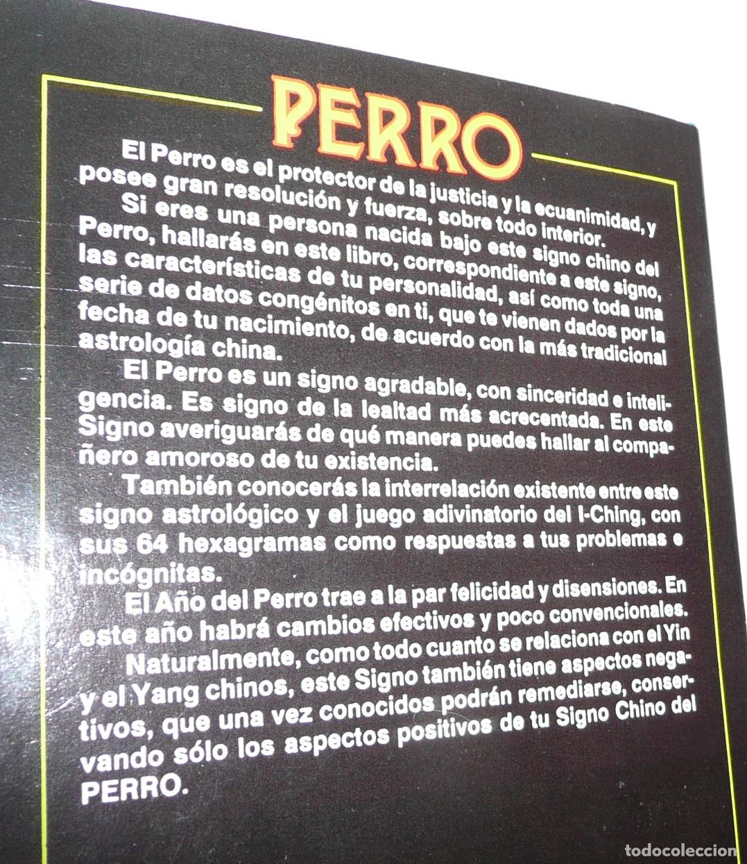 Libros de segunda mano: Hor&oacute;scopo Chino. Perro (Iberlibro, Editors, 1988) - Foto 2