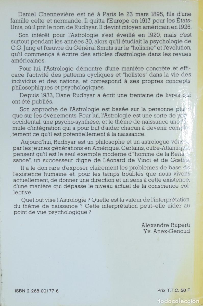 Libros de segunda mano: LE CYCLE DE LA LUNAISON - Dane RUDHYAR - Foto 2