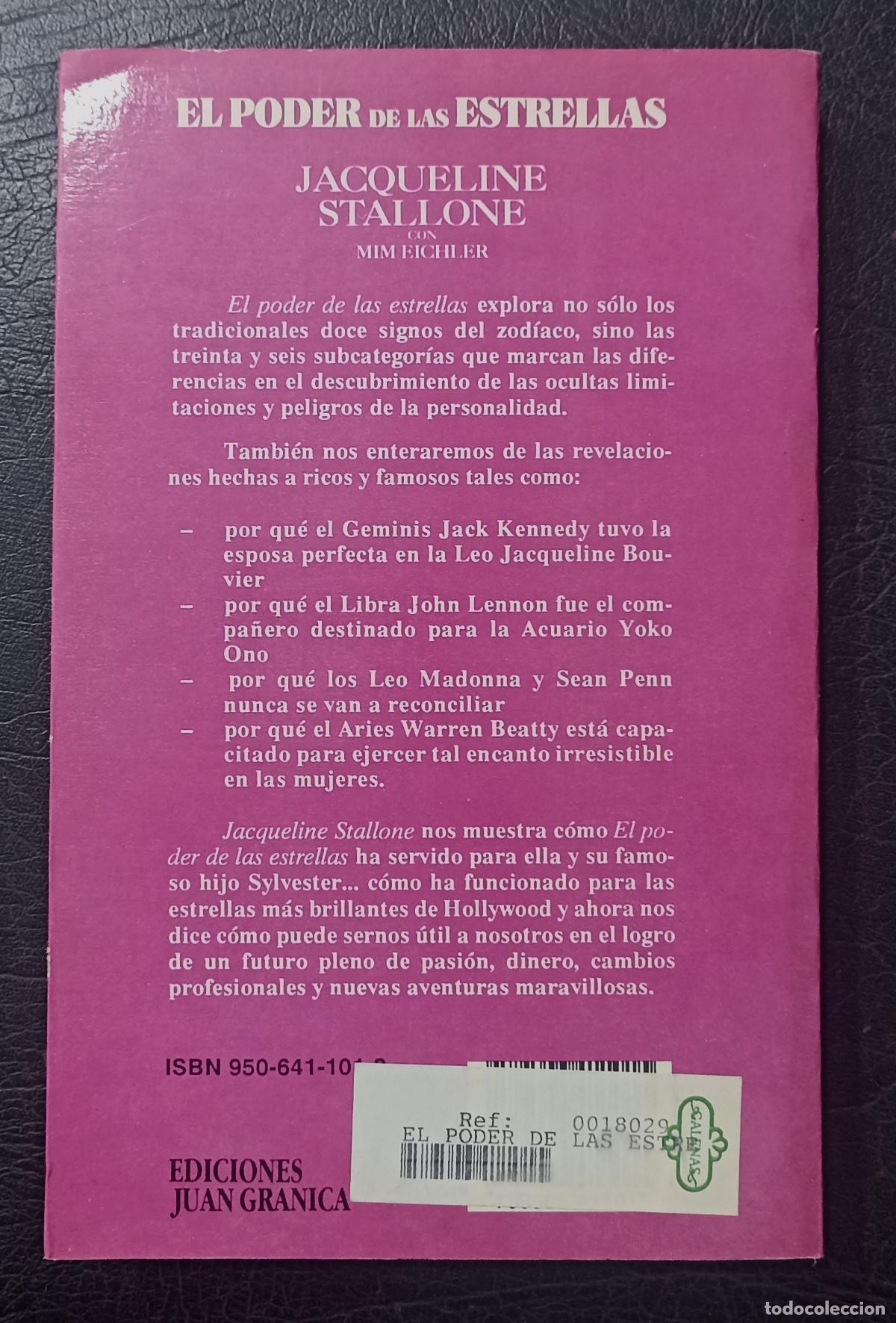 Libros de segunda mano: EL PODER DE LAS ESTRELLAS - JACQUELINE STALLONE CON MIM EICHLER - 1990 - Foto 2