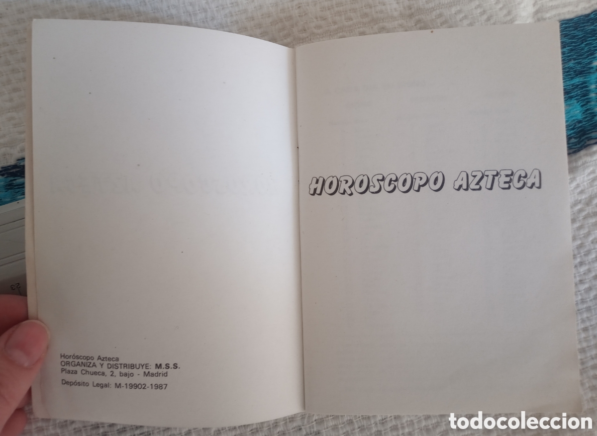 Libros de segunda mano: El hor&oacute;scopo azteca/ Interpretaci&oacute;n de los sue&ntilde;os MS 1987 - Foto 3