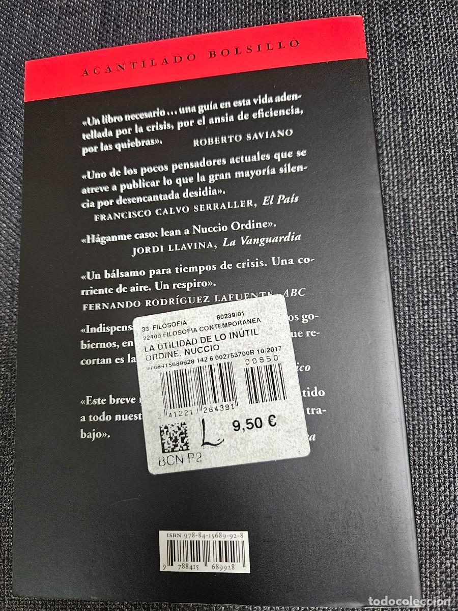 Libros de segunda mano: LA UTILIDAD DE LO INUTIL - Foto 2