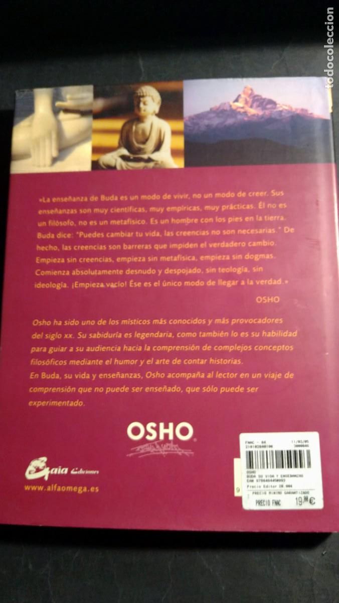Libros de segunda mano: BUDA. SU VIDA Y ENSE&Ntilde;ANZAS - OSHO - Foto 2