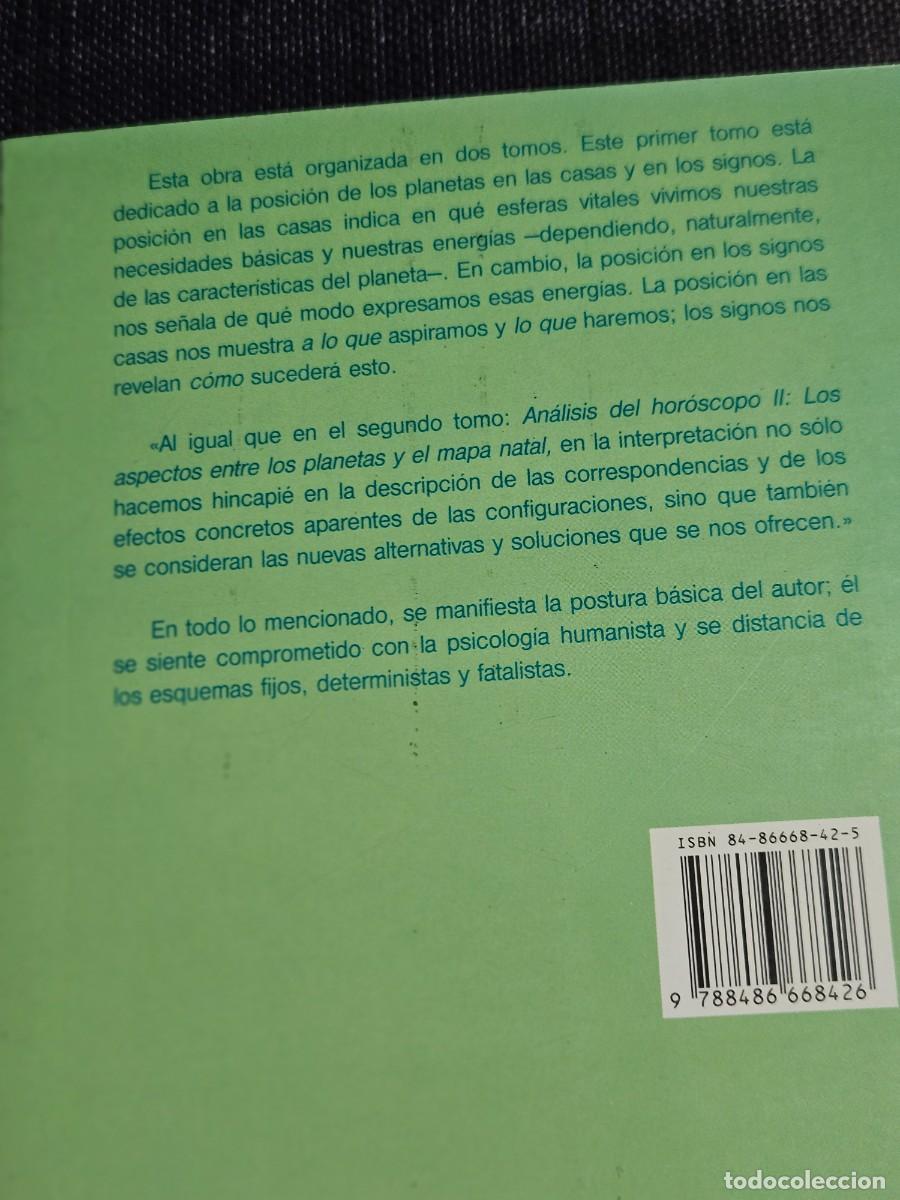 Libros de segunda mano: ANALISIS DEL HOROSCOPO. TOMO 1 Y 2 - Foto 4