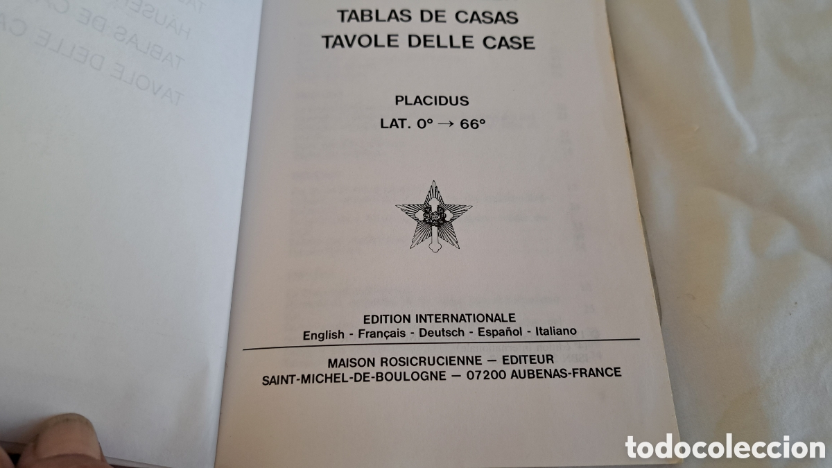 Libros de segunda mano: TABLAS DE CASAS. Astrolog&iacute;a - Foto 2