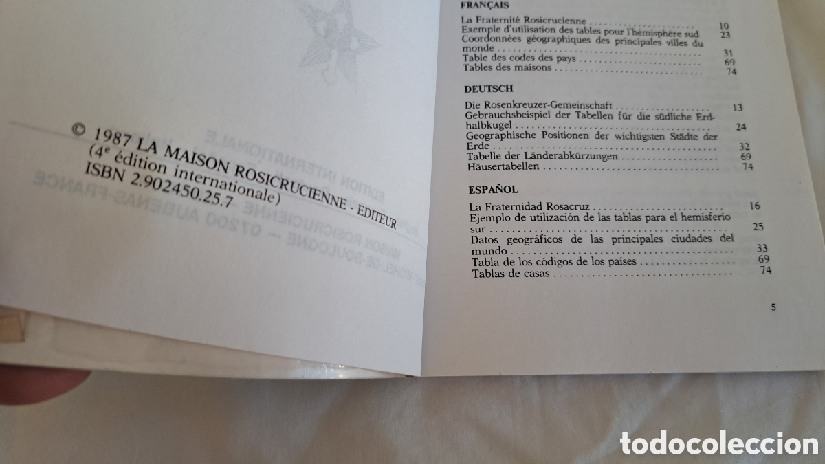Libros de segunda mano: TABLAS DE CASAS. Astrolog&iacute;a - Foto 3