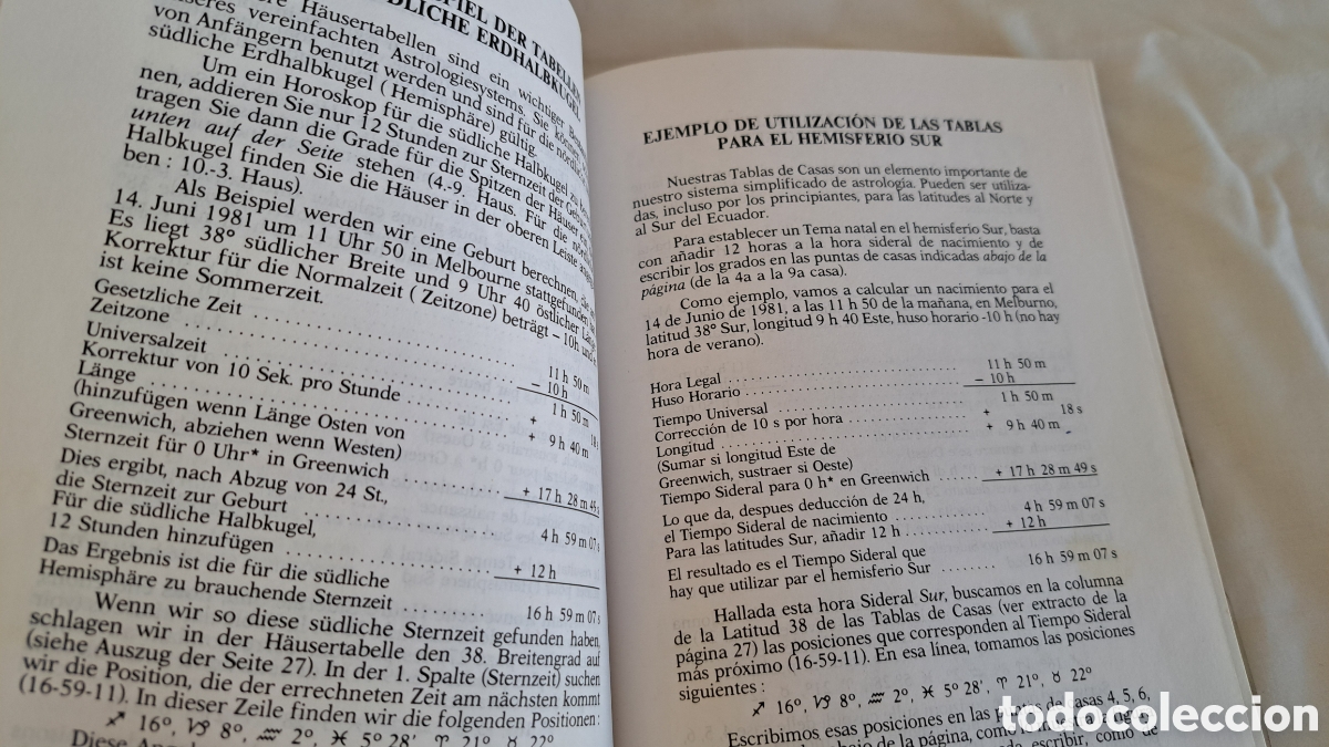 Libros de segunda mano: TABLAS DE CASAS. Astrolog&iacute;a - Foto 4